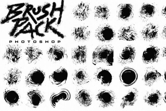 Download 32 Splatter Ink Photoshop Brushes - Brush Collection