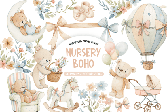 Download Neutral Baby Watercolor Clipart - Neutral Collection