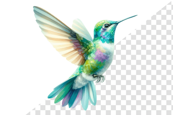 Download Hummingbird Art Watercolors Clipart - Premium Bundle