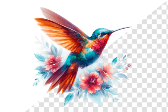 Download Hummingbird Art Watercolors Clipart - Premium Resources